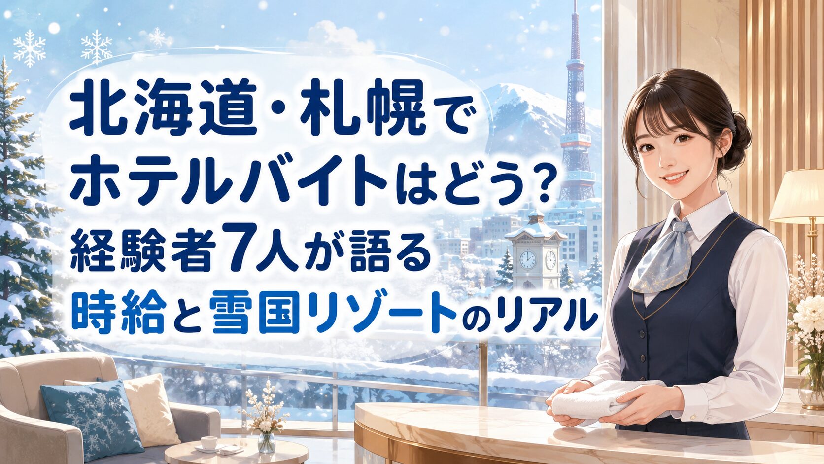 北海道・札幌でホテルバイトはどう？経験者7人が語る時給と雪国リゾートのリアル